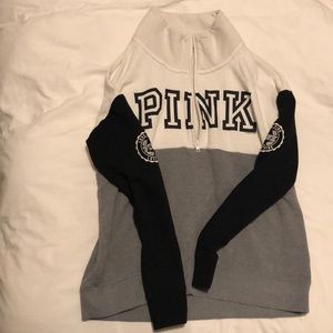 Pink half zip hoodie
